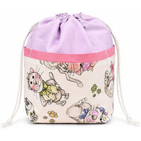 Thumbnail for Stylish 9 Pocket Drawstring Project Bag | Elegant Cats
