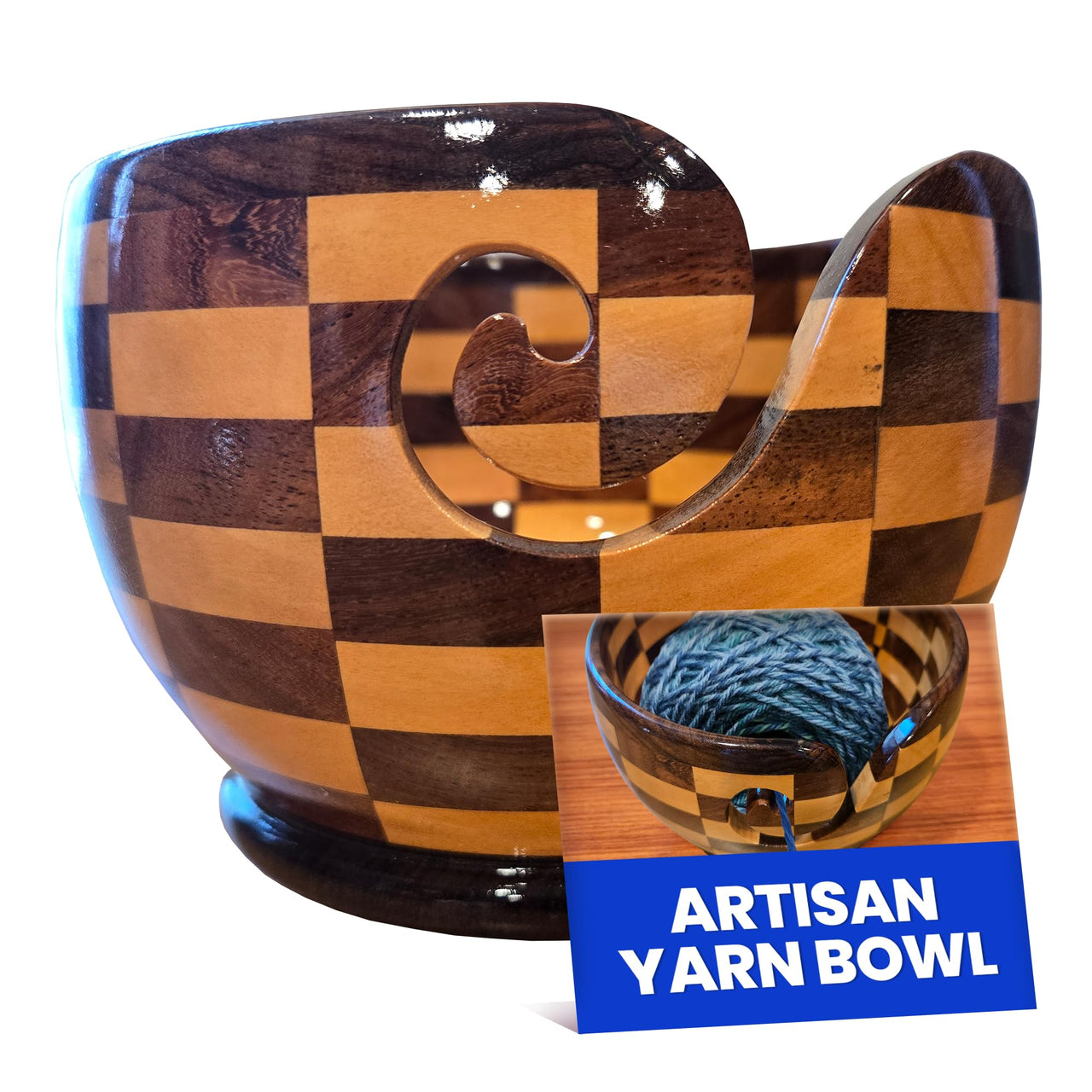 Artisan Yarn Bowl | Round