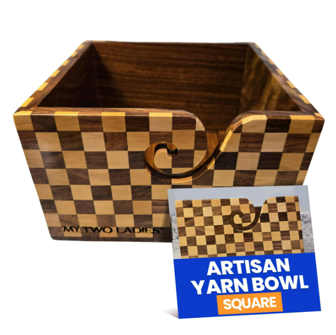 Artisan Yarn Bowl | Square