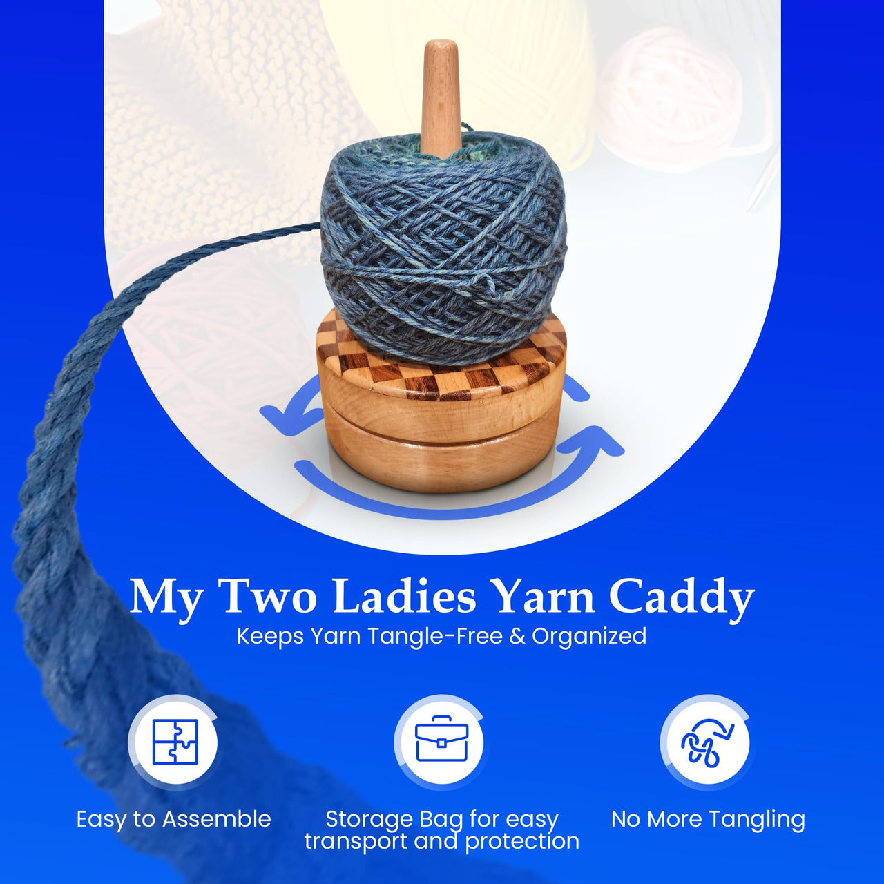 Artisan Yarn Caddy | w/Premium Case