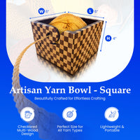 Thumbnail for Artisan Yarn Bowl | Square