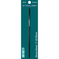 Thumbnail for Infinity | Crochet Hook | Ebony | w/thumb print | 12 Sizes
