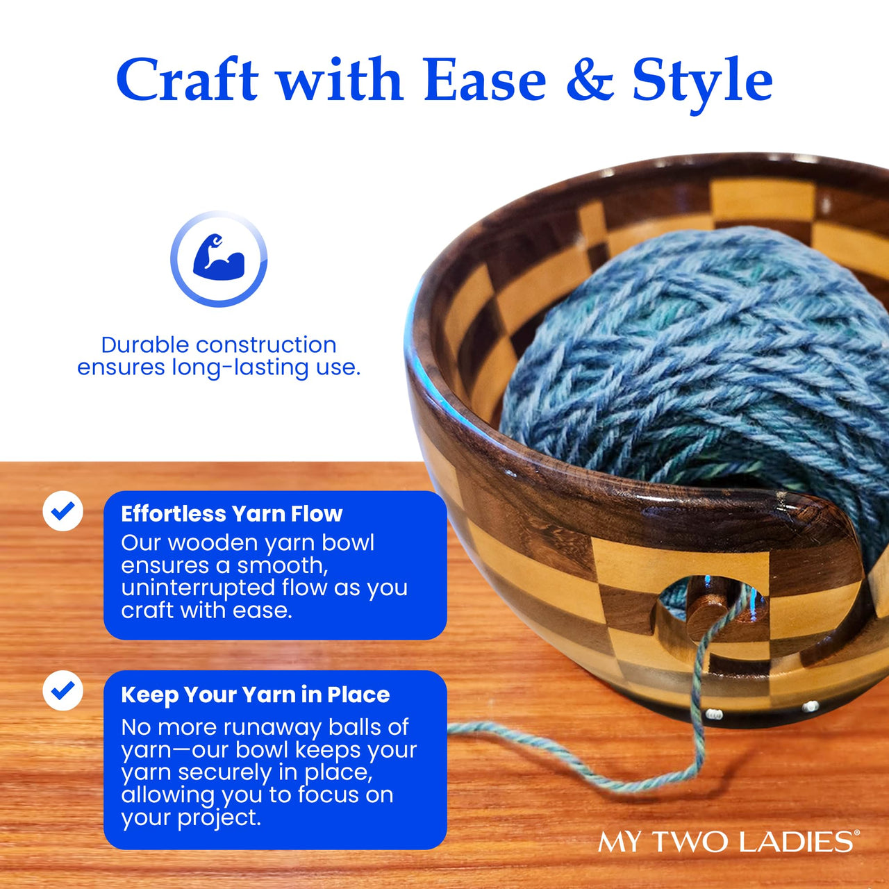 Artisan Yarn Bowl | Round