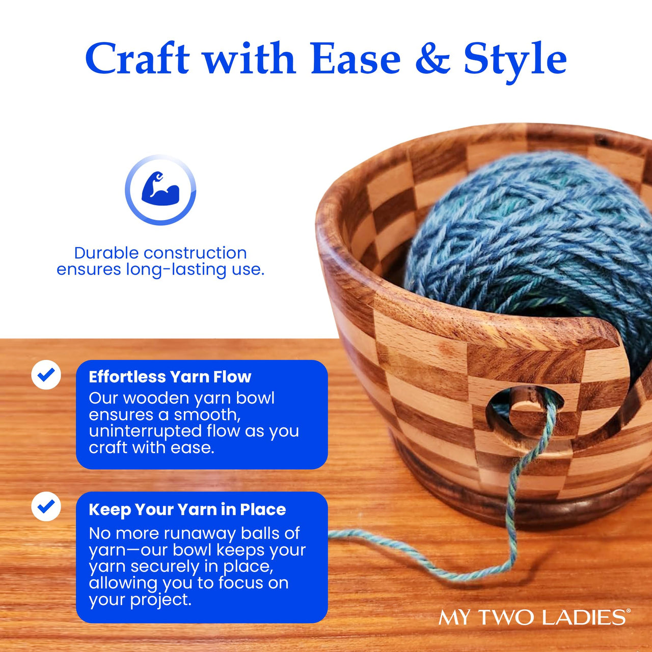 Artisan Yarn Bowl | Round