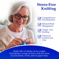 Thumbnail for Ultimate Blue Silk Adjustable Knitting Needle System Collection | 14 needles w/custom case