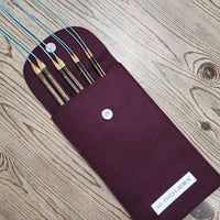 Thumbnail for Blue Silk | Sampler Set | Adjustable Knitting Needles | 4 Sizes | US6, US8, US13, US17 | w/custom case