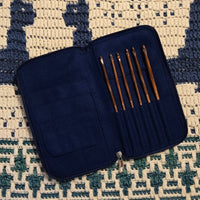 Thumbnail for Crochet Hook Set | Rosewood | Sizes E, F, G, 7, H, I | w/custom case