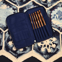 Thumbnail for Crochet Hook Set | Rosewood | Sizes J, K, L, M, N, O | w/custom case
