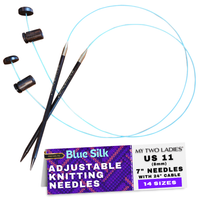 Thumbnail for Blue Silk | Adjustable Knitting Needles | 14 Sizes