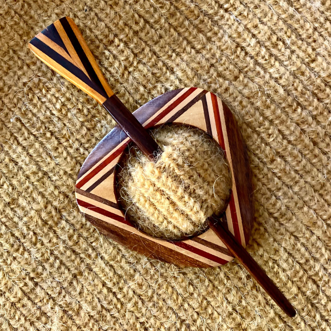 Geometric Shawl Pin w/stick