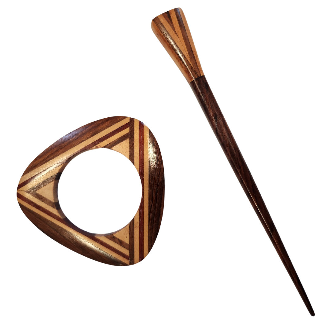 Geometric Shawl Pin w/stick