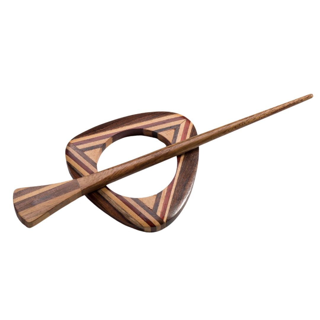 Geometric Shawl Pin w/stick